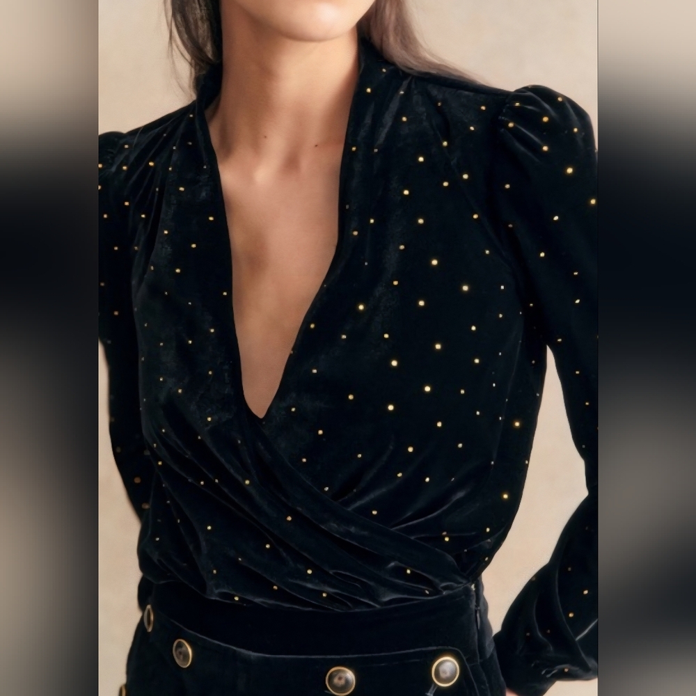 Sezane Abelia Blouse Sz 34 / US 2